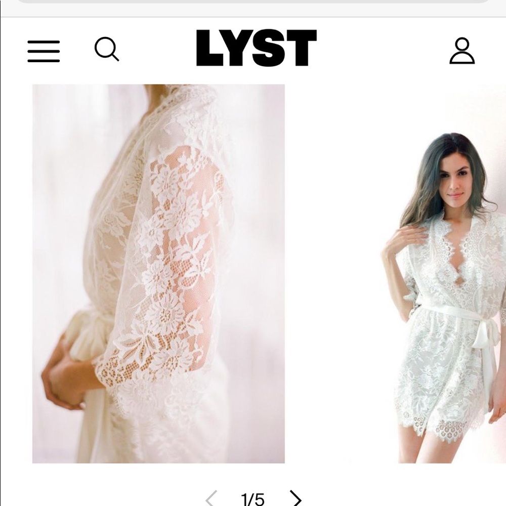 White lace Kimono